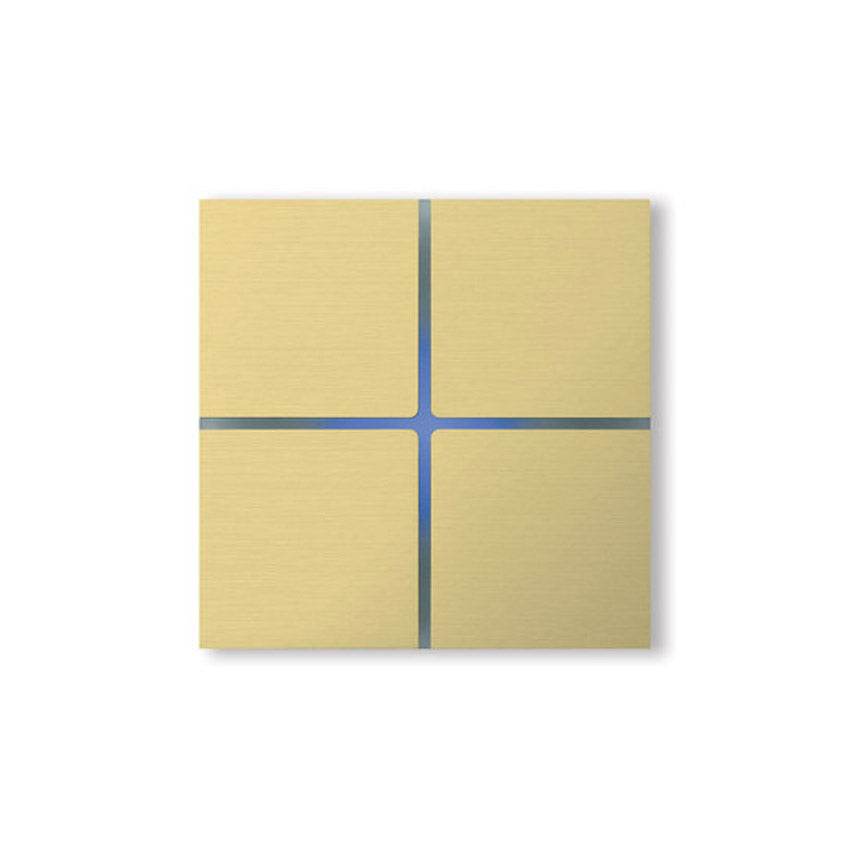 Sentido - brushed brass - 4-way - Qoratech