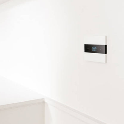 Deseo intelligent thermostat - brushed aluminium