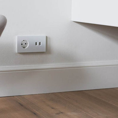Power USB outlet - bronze - 3-gang - Qoratech
