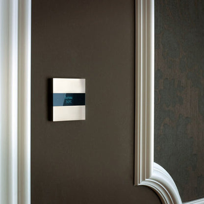 Deseo intelligent thermostat - brushed aluminium