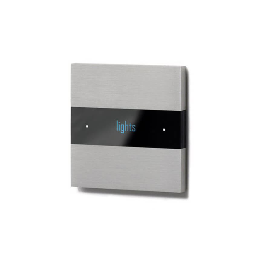 Deseo intelligent thermostat - brushed aluminium