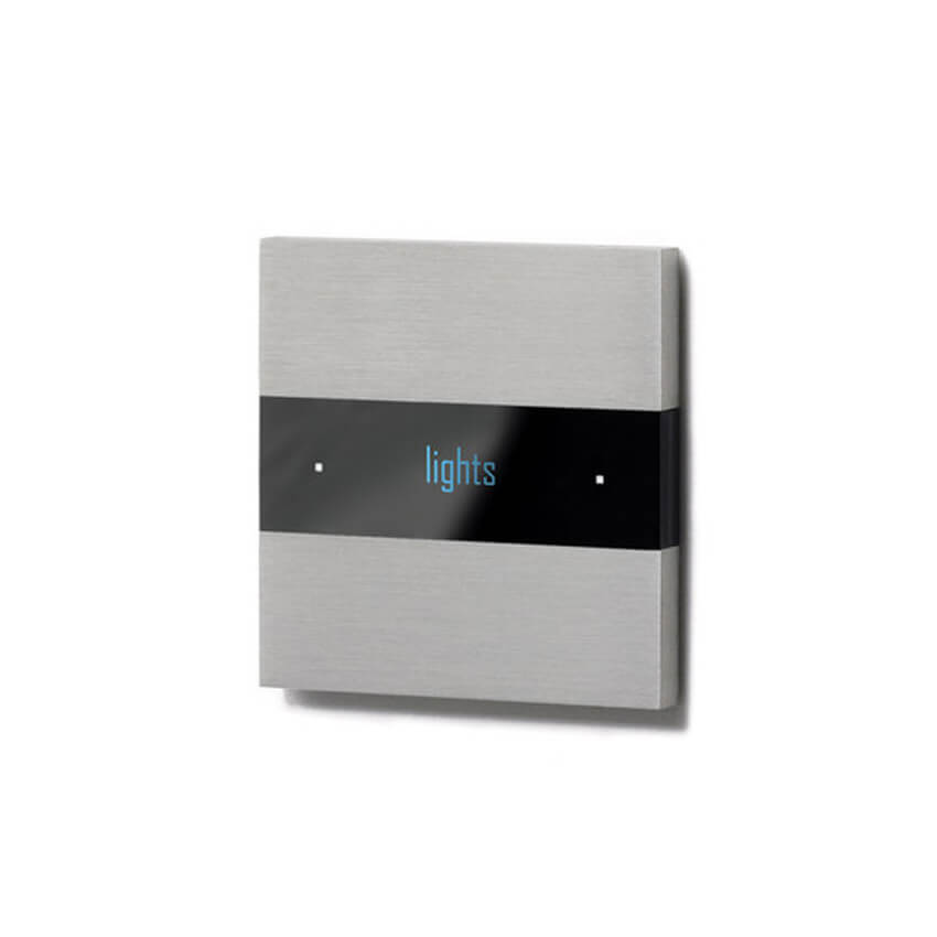 Deseo intelligent thermostat - brushed aluminium