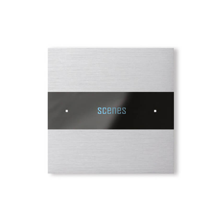 Deseo intelligent thermostat - brushed aluminium