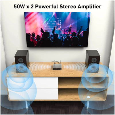 Arylic A50+ 50W x 2 Wireless Streaming Stereo Amplifier - Qoratech