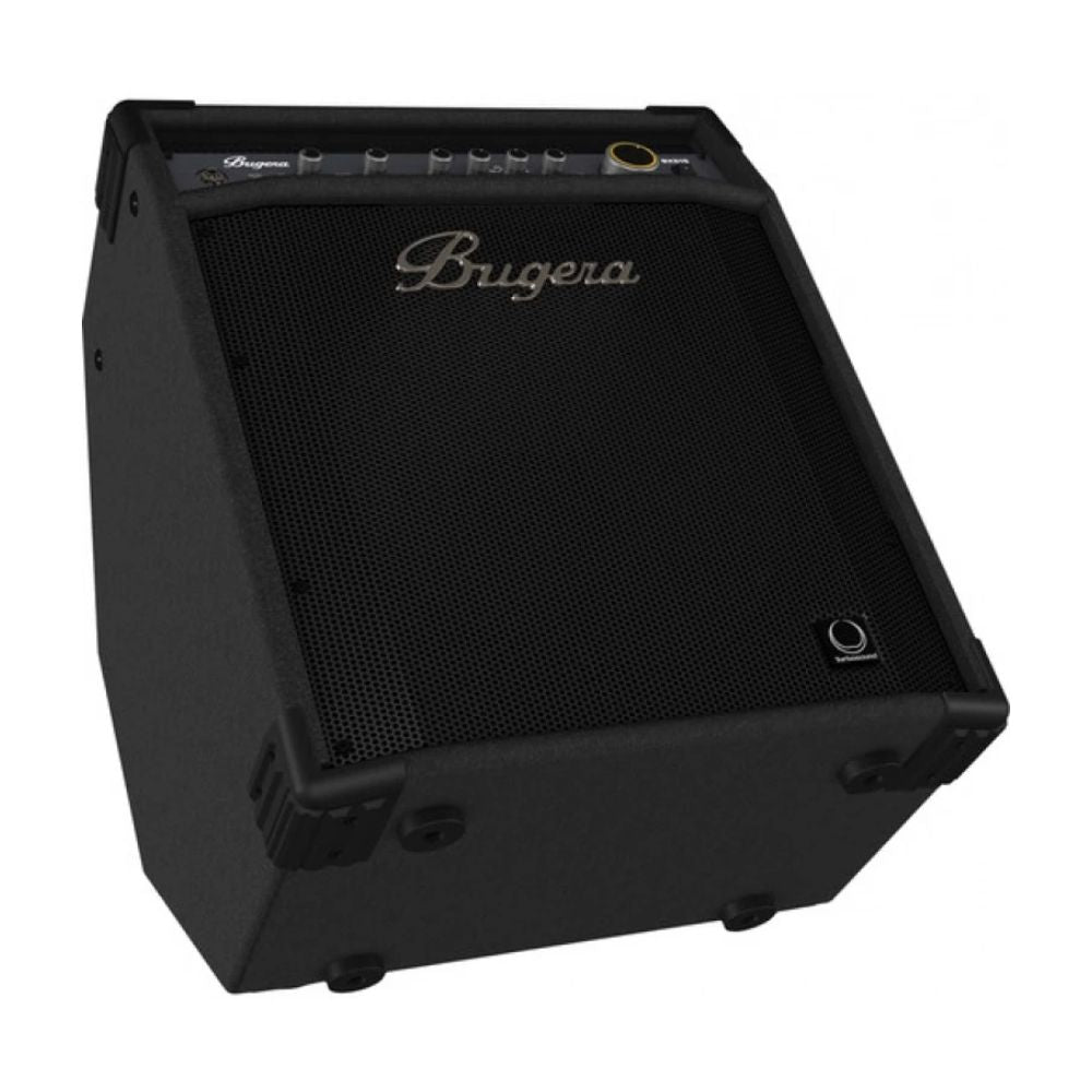 Black Bugera guitar amplifier on a white background