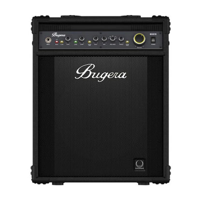 Black Bugera guitar amplifier on a white background