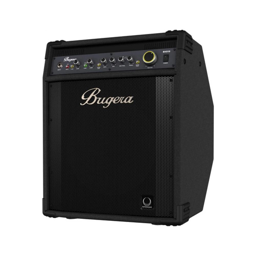 Black Bugera guitar amplifier on a white background