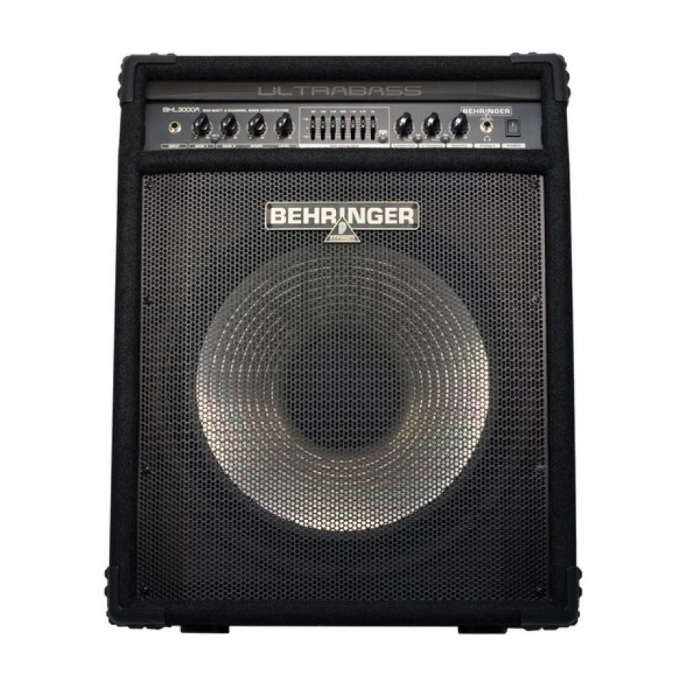Behringer ultrabass guitar amplifier on a white background