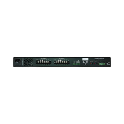 Control panel or device interface with various buttons and indicators on a black background