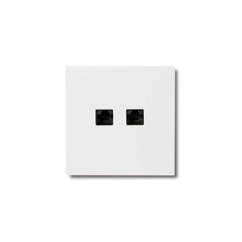 RJ45 outlet - satin white