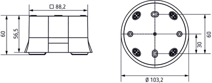 Surface frame 110A WH