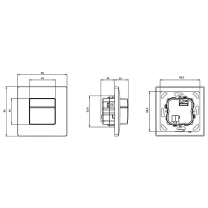 the Mura P180 2.20 KNX UP WH