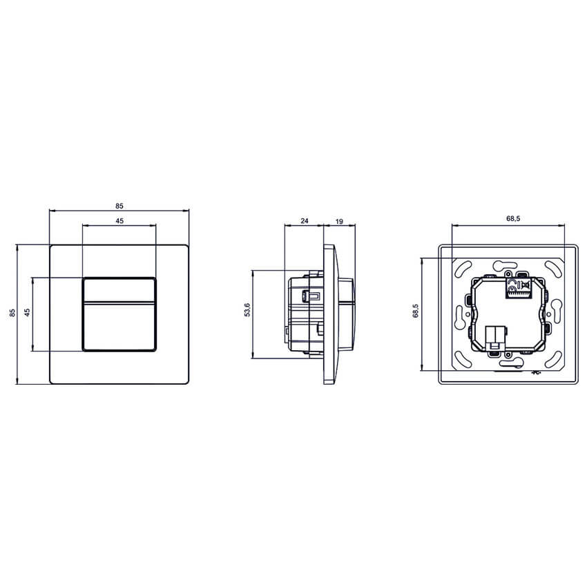 the Mura S180 KNX UP WH